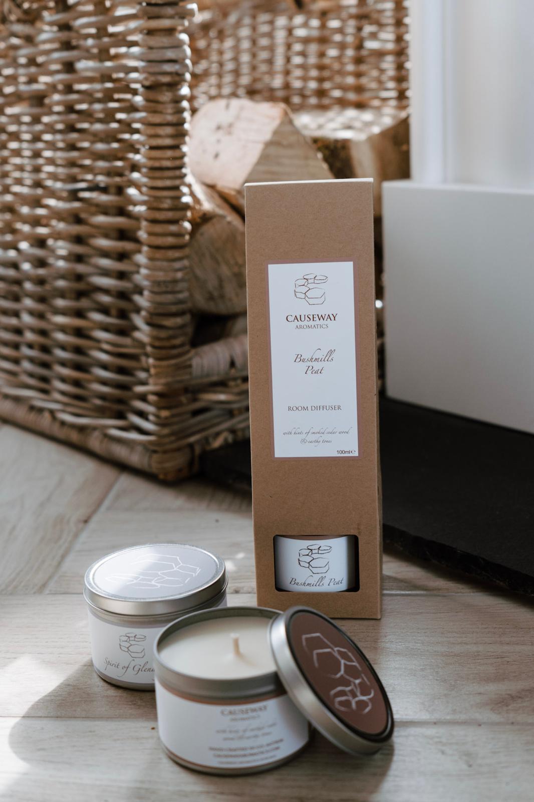 Hand crafted bespoke reed diffuser made with a signature scent, created on the North Coast of Ireland